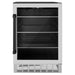 ZLINE 24" Autograph Edition 154 Can Beverage Cooler Fridge with Adjustable Shelves in Stainless Steel with Matte Black Accents RBVZ-US-24-MB - Farmhouse Kitchen and Bath