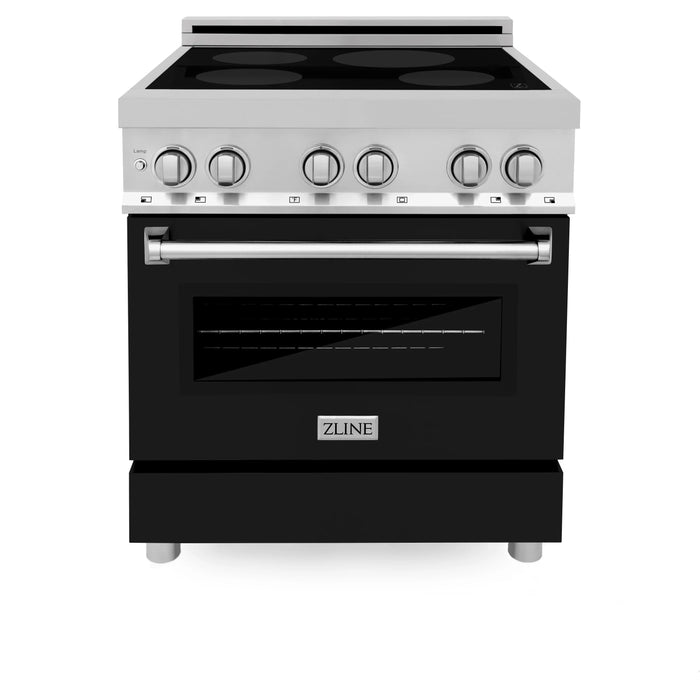 ZLINE 30" Induction Range with a 4 Element Stove and Electric Oven in Stainless Steel RAIND-BLM-30 - Farmhouse Kitchen and Bath