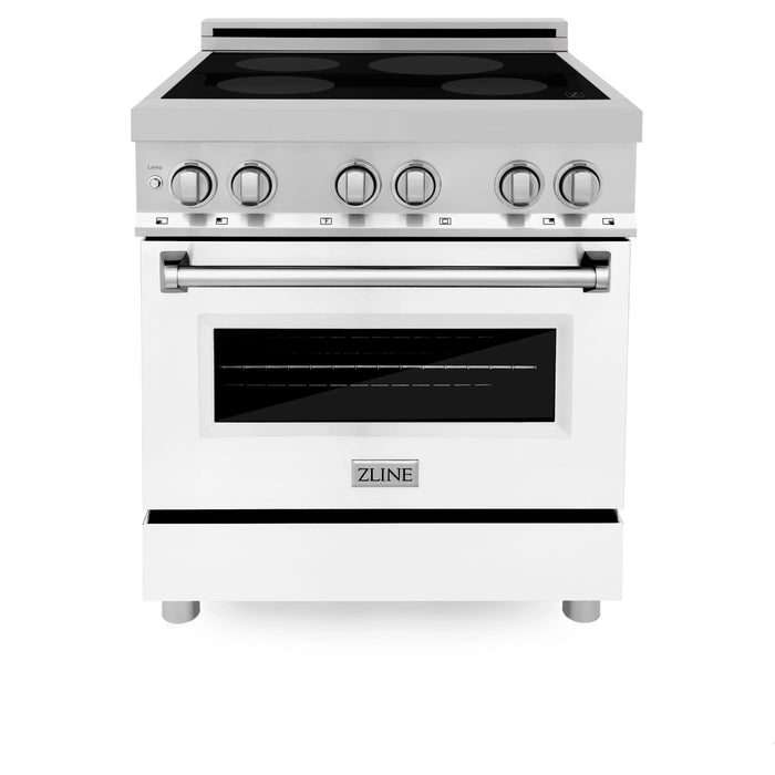 ZLINE 30" Induction Range with a 4 Element Stove and Electric Oven in Stainless Steel RAIND-WM-30 - Farmhouse Kitchen and Bath