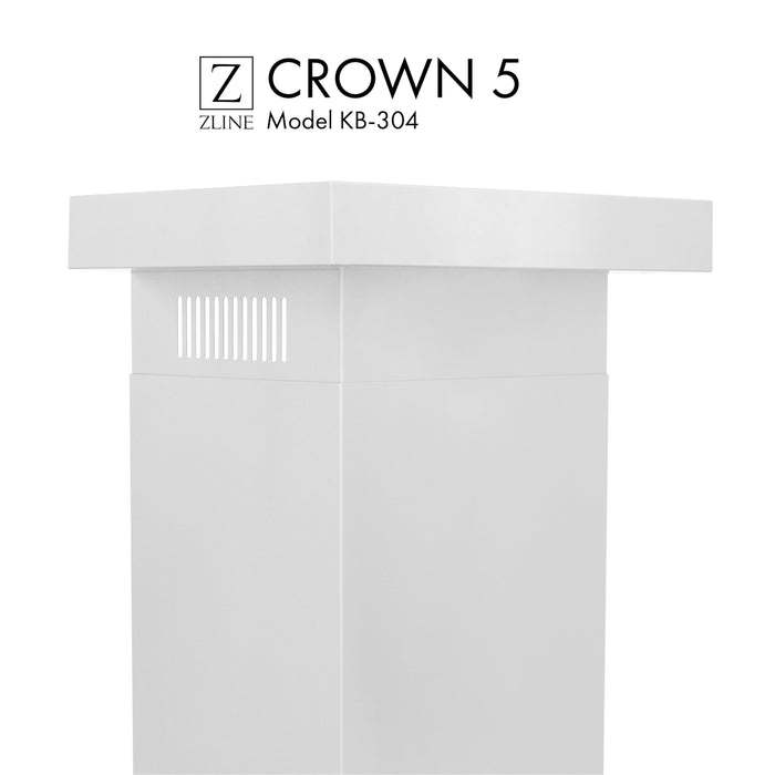 ZLINE Crown Molding Profile 5 for Wall Mount Range Hood CM5-KB-304 - Farmhouse Kitchen and Bath