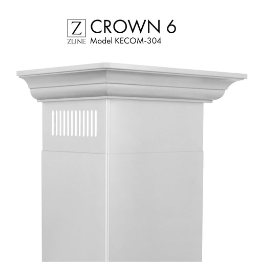 ZLINE Crown Molding Profile 6 for Wall Mount Range Hood CM6-KECOM-304 - Farmhouse Kitchen and Bath