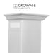 ZLINE Crown Molding 6, Wall Range Hood Stainless, CM6-KF1/KF2 - Farmhouse Kitchen and Bath