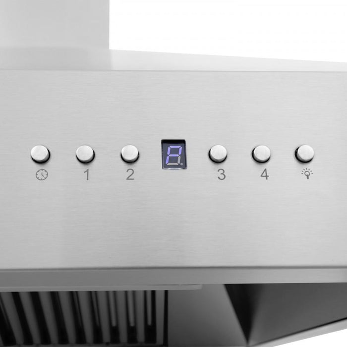 DISC ZLINE 42" Professional Wall Range Hood, Built-in CrownSound® Bluetooth Speakers, 697CRN-BT-42 - Farmhouse Kitchen and Bath