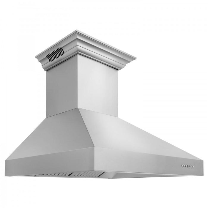 DISC ZLINE 42" Professional Wall Range Hood, Built-in CrownSound® Bluetooth Speakers, 697CRN-BT-42 - Farmhouse Kitchen and Bath