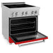 ZLINE 30" Induction Range in DuraSnow with a 4 Element Stove and Electric Oven RAINDS-RM-30 - Farmhouse Kitchen and Bath
