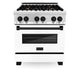 ZLINE 30" Autograph Edition, 4.0 cu. ft. Gas Range, RGZ-WM-30-MB