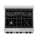 ZLINE 30" Autograph Edition, Gas Range, Gas Oven, RGZ-30-MB - Farmhouse Kitchen and Bath