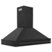 ZLINE Black Stainless Steel Range Hood with Black Stainless Steel Handle - BS655-48-BS - Farmhouse Kitchen and Bath