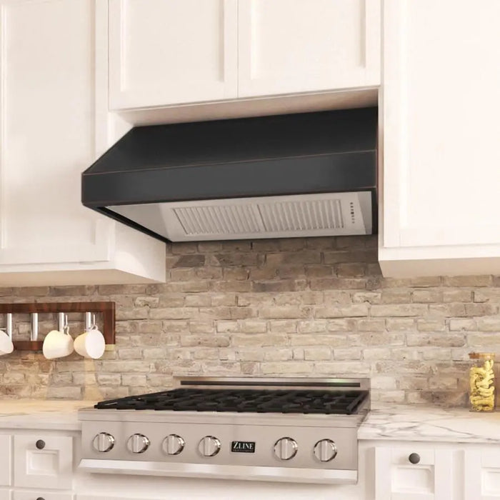 ZLINE 36"Oil-Rubbed Under Cabinet Range Hood, 8685B-36 - Farmhouse Kitchen and Bath