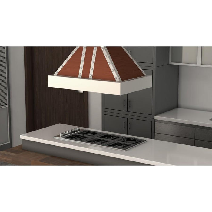 ZLINE 30" Copper Finish Island Range Hood, 655i-CSSSS-30 - Farmhouse Kitchen and Bath