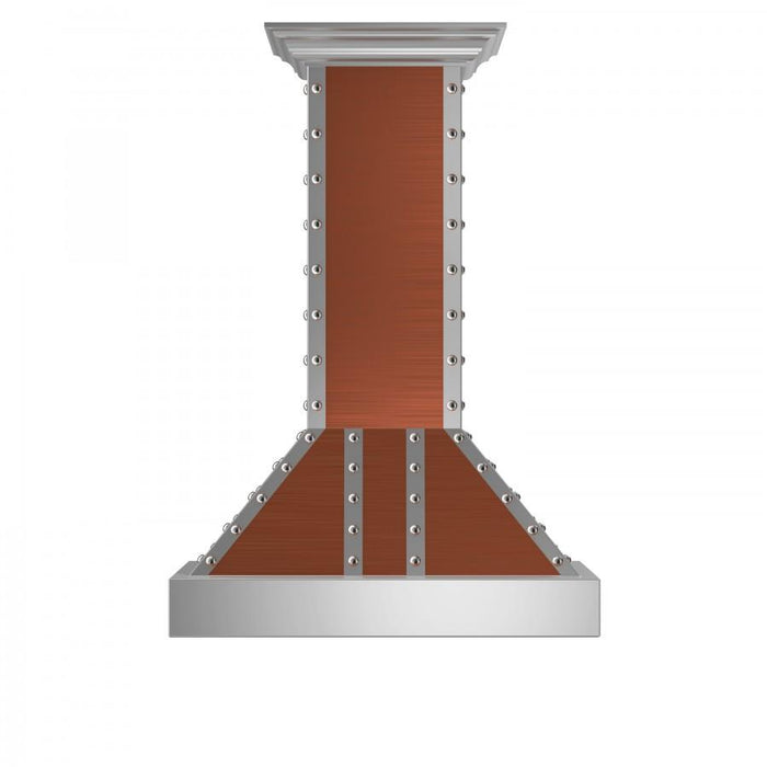 ZLINE 30" Copper Finish Island Range Hood, 655i-CSSSS-30 - Farmhouse Kitchen and Bath