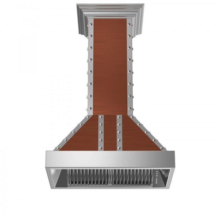 ZLINE 30" Copper Finish Island Range Hood, 655i-CSSSS-30 - Farmhouse Kitchen and Bath