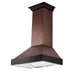 ZLINE 48" Hand-Hammered Copper Finish Wall Range Hood, 655-HBXXX-48 - Farmhouse Kitchen and Bath