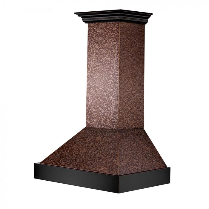 ZLINE 48" Hand-Hammered Copper Finish Wall Range Hood, 655-HBXXX-48 - Farmhouse Kitchen and Bath