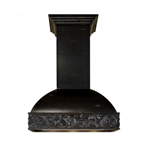 ZLINE 30" Wooden Wall Range Hood, Crown Molding 393AA-30 - Farmhouse Kitchen and Bath