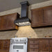 ZLINE 30" Wooden Wall Range Hood, Crown Molding 393AA-30 - Farmhouse Kitchen and Bath