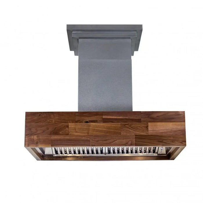 ZLINE 30" Wooden Wall Mount Range Hood Butcher Block, 681W-30 - Farmhouse Kitchen and Bath