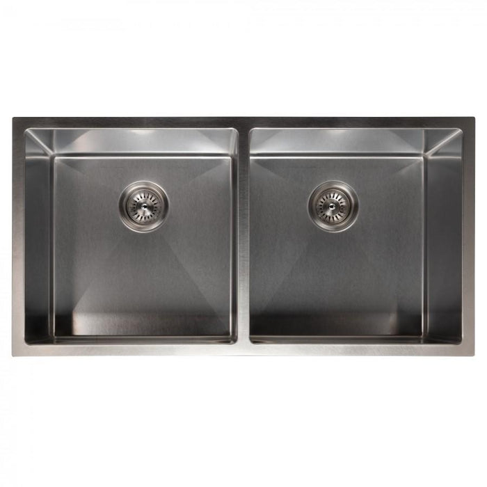ZLINE 36" Undermount Double Bowl Sink Stainless Steel, SR50D-36S - Farmhouse Kitchen and Bath