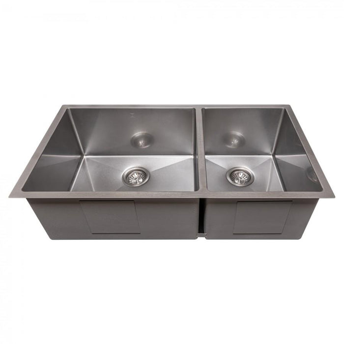 ZLINE 36" Undermount Double Bowl Sink Stainless Steel, SR60D-36S - Farmhouse Kitchen and Bath