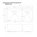 ZLINE 36" Undermount Double Bowl Sink Stainless Steel, SR60D-36S - Farmhouse Kitchen and Bath