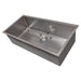 ZLINE 36" Undermount Single Bowl Sink DuraSnow Stainless Steel, SRS-36S - Farmhouse Kitchen and Bath