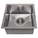 ZLINE 15" Undermount Single Bowl Bar Sink DuraSnow Stainless Steel, SUS-15S - Farmhouse Kitchen and Bath