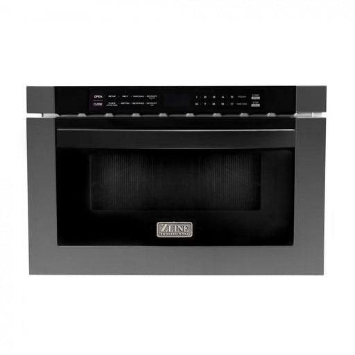 ZLINE 24" 1.2 cu. ft. Microwave Drawer in Black Stainless Steel, MWD-1-BS - Farmhouse Kitchen and Bath