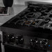 ZLINE 36" Black Stainless 4.6 cu.ft. 6 Gas Burner/Electric Oven Range, RAB-36 - Farmhouse Kitchen and Bath
