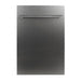 ZLINE 18" Dishwasher in DuraSnow® Stainless, Traditional Handle, DW-SS-H-18 - Farmhouse Kitchen and Bath