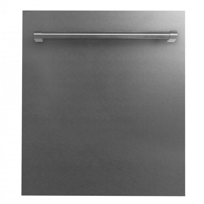 ZLINE 24" Dishwasher in DuraSnow® Stainless, Traditional Handle, DW-SS-H-24 - Farmhouse Kitchen and Bath