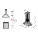 ZLINE 48" Stainless Steel Island Range Hood, 597i-48 - Farmhouse Kitchen and Bath