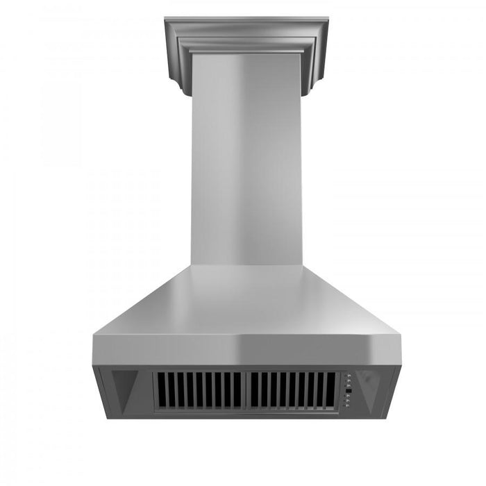ZLINE 60" Professional Wall Range Hood, Stainless Steel, 597CRN-60 - Farmhouse Kitchen and Bath