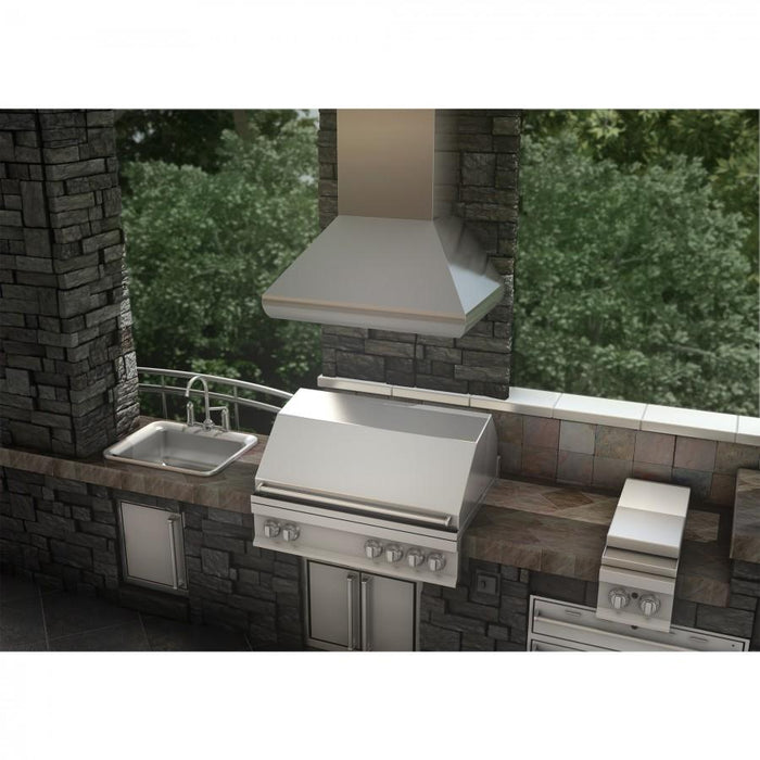 ZLINE 30" Outdoor Stainless Steel Wall Range Hood, 687-304-30 - Farmhouse Kitchen and Bath