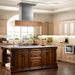 ZLINE 48" Remote Blower Wooden Island Range Hood, 681iM-RS-48-400 - Farmhouse Kitchen and Bath