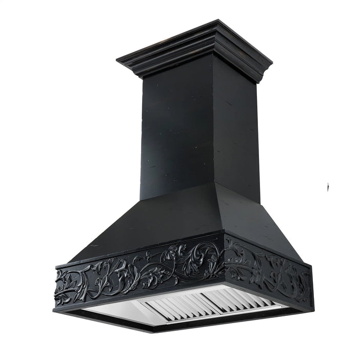 ZLINE Wooden Wall Mount Range Hood in Antigua 373AA-36 - Farmhouse Kitchen and Bath