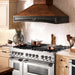 ZLINE 42" Wooden Wall Range Hood, Antigua and Walnut, 321AR-RS-42-400 - Farmhouse Kitchen and Bath